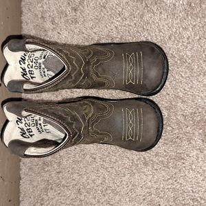 Old West baby leather boots